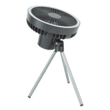 10000mAh USB Tripod Camping Fan Outdoor Portable Camping Fan with Light Power Bank Gray V1294-YM0703-3113230110411