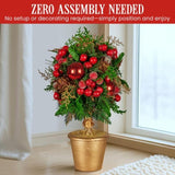 Christabelle 36cm Christmas Tabletop Topiary with Berries Baubles & Pine Cones 112_GUE504