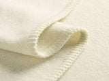 Little Gem Cream Australian Wool Cot Blanket 120 x 160 cm V442-HIN-BLANKET-AUSWOOLCOT-CREAM-CT