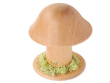 Mushroom Lamp Rechargeable Stepless Dimmable 3 Color Temperature Cordless Solid Wood 150&deg Rotatable V1294-YM0901-3119240147411