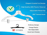 Clothes with Clips Plastic Set of 12 Pack Heavy Duty Dresses, T-Shirts Shirt Suit V1258-DP02-WO-54