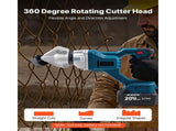 Metal Shear, Sheet Metal Cutter Cordless with 360-Degree Pivoting Head, Double Blades, 25000 RPM V952-WSJSJQJJSBDDOYCP9001V9