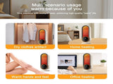 Space Heaters for Indoor Use with Remote, 2s Efficient Heating, Overheat & Tilt Protection, 1200W V1197-JD-041902