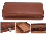 Cigar Humidor Case Brown Portable Cedarwood Lining Humidifier Cigar Box With Storage Bag for V1294-YM3117220230211-0421