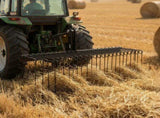 150 cm Tow Behind Landscape Rake, 3 Point Hitch Lawn Dethatcher Rake, 26 Spring Steel Tines, for V952-ZXSCJ60INCHBP8SL7001V0