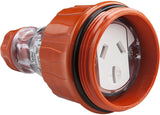Schneider Electric Easy56 15A 250V Socket Connector, Orange/Clear V1202-V1-CLIEY56CSC315
