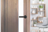 5 in 1 Smart Door Lock Fingerprint Door Knob with IC Cards and Backup Keys - Black V1263-JX-6264-2