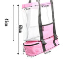 Large Mesh Beach Bag Easily Clean and Breathable Beach Tote Bag for Men Women Detachable Insulation V1369-AZ3-W-01743