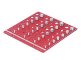 Nut and Bolt Thread Checker 7.9x7.9in Identifier Aluminium Alloy Easy Operation Accurate Ruler V1294-YM0710-3114230164011