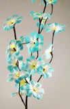 1 Set of 50cm H 20 LED Blue Frangipani Tree Branch Stem Fairy Light Wedding Event Party Function V382-BLUFRANGISTEMBATT