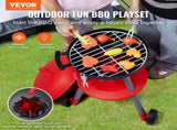 28 PCS BBQ Grill Playset, Kids Toys Kitchen Playset with Sound & Light, Little Chef Play, V952-SKLWJZHSLLSSDVHZMV9