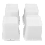 4 Pcs Furniture Risers 6 Inch Raise Trapezoid L Shape Top Anti Slip Bed Sofa Risers Furniture Leg V1294-YM0703-3114230002711