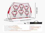2438.4x2438.4mm Football Trainer Throwing Net, Training Throwing Target Practice Net with 6 Target V952-GLQW88YC6KXWLAMWO001V0