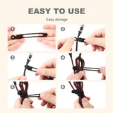 Data Cable Organizer, 2025 New Silicone Cable Ties Reusable Cable Management Organizer for Bundling V1258-DP02-F-823