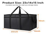 3-Pack Insulated Food Delivery Bag, XXXL Pizza Cooler Bags, Rideshare Delivery Bag, Thermal Cold/Hot V1258-DP02-WO-367