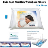 Mediflow Twin Pack Adjustable Waterbase Pillows V442-ABR-PILLOW-WATERBASETWIN-WHITE-ST
