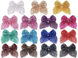 Sparkly Glitter Sequin Hair Bows for Girls Toddlers Kids Children Teenage V1192-AZ-W-20414