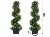 Lambu Artificial Spiral Cedar Tree UM1256-2PCS