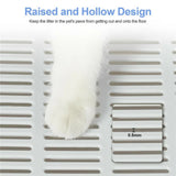 Self-Cleaning Hooded Cat Litter Box Enclosed Large Kitty Toilet Box Tray Refills V767-XPET124-GY