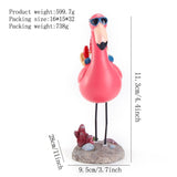 Garden Gnome Statue Outdoor Fun Garden Gnome Riding Flamingo Lawn Patio Artist Home Cozy Fun Resin V1370-AZ4-06501