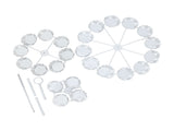 Cupcake Stand for 24 Cupcakes 3 Tier Pastry Serving Display Stand Iron Dessert Carrier Display V1294-YM3118220247811-0421