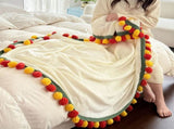 99 Roses Hand-Crocheted Bouquet Blanket A Versatile Emblem of Eternal Romance, Offering Gentle V1232-MGHT005