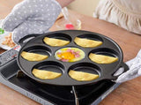 SOGA 31.5cm Cast Iron Takoyaki Fry Pan Octopus Balls Maker 7 Hole Cavities Grill Mold ZPAI011