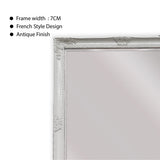 French Provincial Ornate Mirror - White - Medium 70cm x 170cm V292-MIRR-FRN009