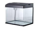 37L Complete Aquarium Starter Kit Curved Glass Fish Tank with LED Light Bio Filter Pump Freshwa MR-418