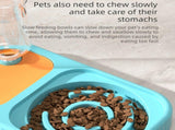 Yellow and Green Cat & Dog Feeding Station with Water Dispenser Elevated Stainless Steel Pet Bowl V888-ELOSUNG53317