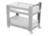 Storage Trolley Sliding Drawers Rolling Utility Cart with Universal Wheel for Kitchen Bathroom V1294-YM0901-3117240251211
