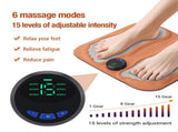 Smart Foot Massage Mat with 6 Modes & 15 Intensity Levels Rechargeable Pulse Therapy Pad for V1107-CS-MCZDAMQ