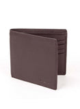 Dents RFID Pebble Grain Bifold Slim Leather Wallet - Chocolate V563-23-5501-CHOC