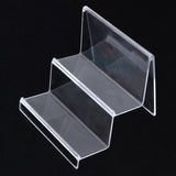 Wallet Holder Stand 3Pcs Transparent Acrylic Desktop Storage Rack V1366-AZ2-W-13564