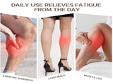 Leg Compression Sleeve, Air Compression Calf Massager Pain Relieve High Frequency Heating Adjustable V1369-AZ3-W-10837