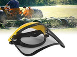 Safety Hat with Full Face Mesh Visor for Logging Brushcutter Forestry Protection Mesh Mower V1294-YM0717-10194084
