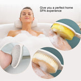 3 in 1 Bath Sponge Brush Set for Shower, 19" Long Handled Shower Brush, Shower Sponge and Pumice V1370-AZ4-07058