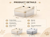 White Cat Water Fountain 3L, Cordless Pet Water Dispenser for Cats & Small Dogs,Wireless Pet V1243-YSJ1008CATWATERFOUNTAINWHITE