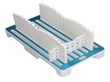 Bread Slicing Guide Folding Adjustable Width Bread Loaf Compact Cutting Guide with Crumb Tray White V1294-YM0901-3118260009711