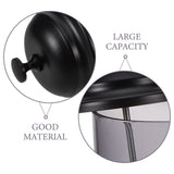 Grey Plastic Straw Holder for Counter with Lid Ideal for Smoothie Straws and Home Supplies V1369-AZ3-W-17318