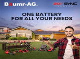 BAUMR-AG 20V Cordless Line Trimmer Electric Whipper Snipper & Leaf Blower Combo Kit Battery Charger V219-CLSCOMBMRALT-BL-4