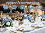30 Sets Table Number, Elegant Soft Sophisticated Design, Reliable Cardstock Material, for V1366-AZ2-W-15547