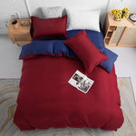 1000TC Reversible King Size Blue and Red Duvet Quilt Cover Set V493-LK-03