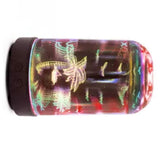 3D Glass Humidifier LED Aroma Humidifier with Coconut Tree Pattern V1294-YM0901-JY31123-03