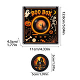 Halloween Rotating Light Up NFC Music Box Fridge Magnet, Mini Vinyl Record Player Spinning Display V1366-AZ2-W-24712