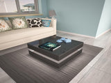 Modern Large High Gloss Coffee Table With LED Lights Black V195-CT013-BK