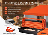 2 Tiers Chicken Nesting Boxes, 6 Compartments, Metal Egg Laying Boxes with Protective Collection V952-JSCDX3045INC4B35A002V0