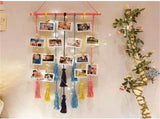 Hanging Photo Display Picture Holder with Led String Light Decor Wall Picture Frames with 20 Clips V1369-AZ3-W-19768