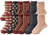 12 Pairs Womens Angora Wool Socks Extra Warm Winter Thermal Soft Ski V563-HC28-37_41-12PAIRS