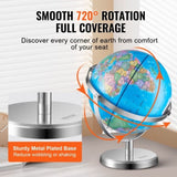 Illuminated World Globe with Stand, 228.6 mm, Educational Earth Globe with Stable Heavy Metal Base V952-DQYJJLFGXZ9YG1I1PV9